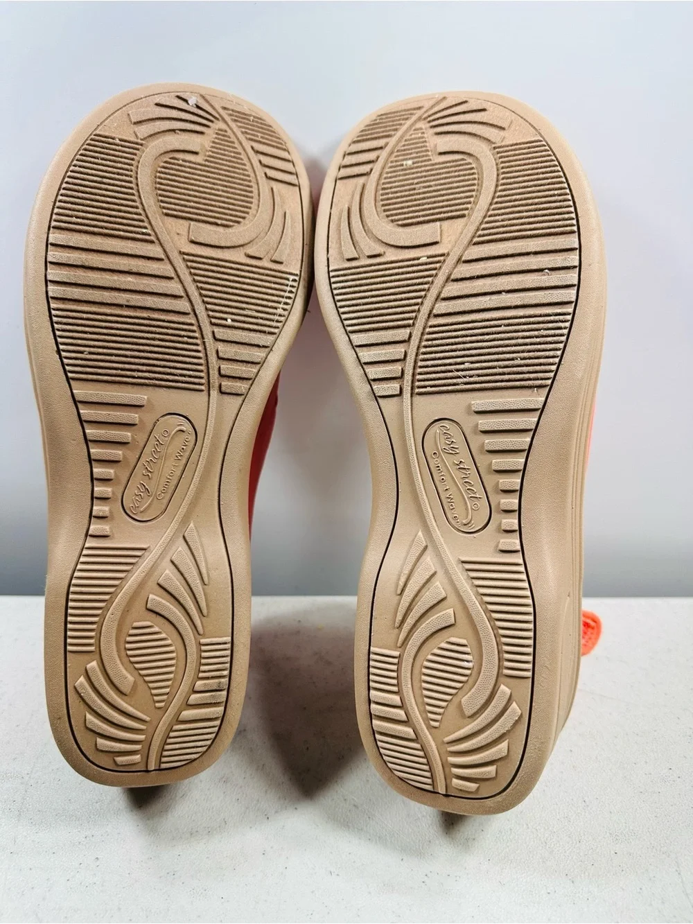 So Lite by Easy Street Sandals Women 11W Shoes Salmon Pink Slingback Comfort
